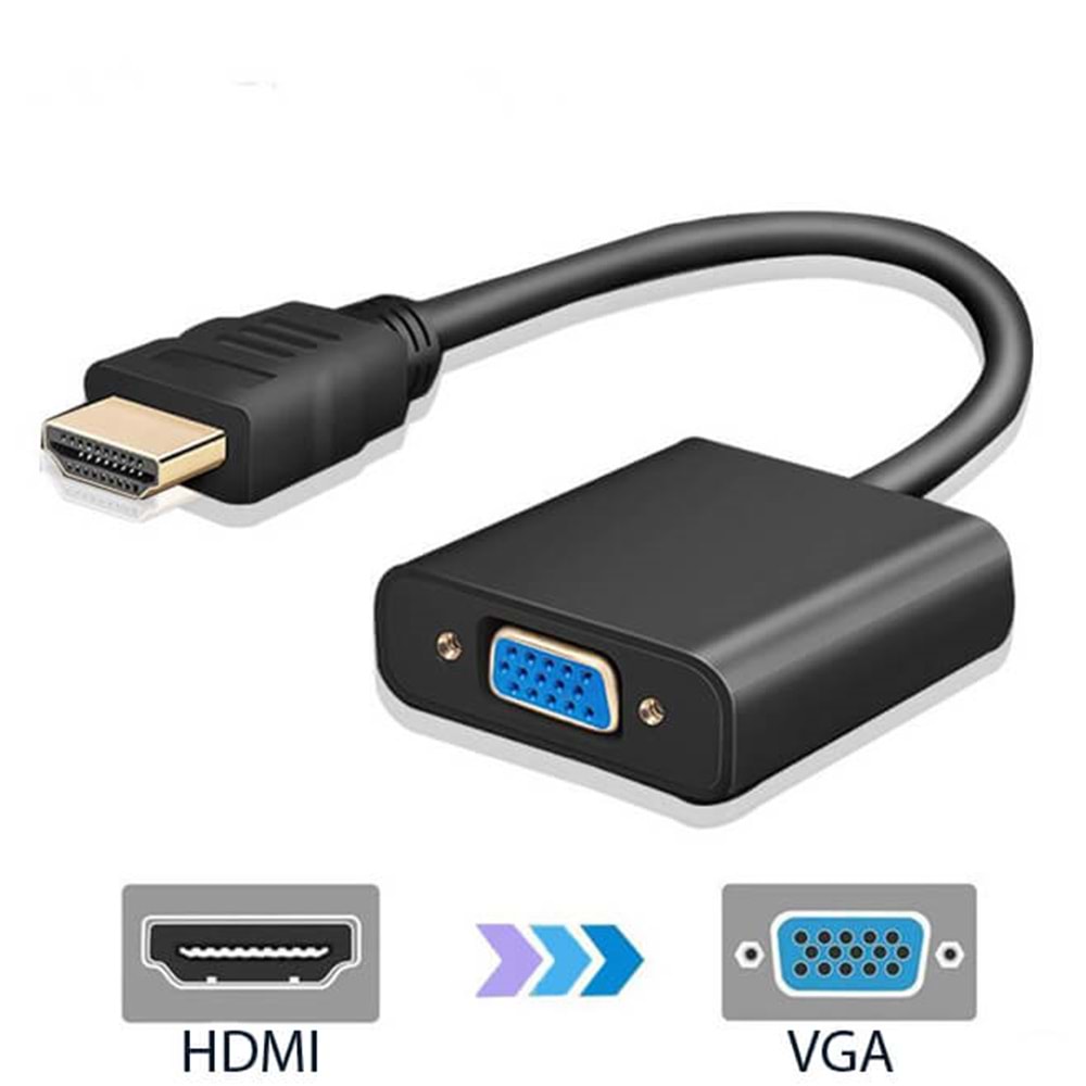 HDMI To Vga Çevirici Goldeex HDTV to VGA