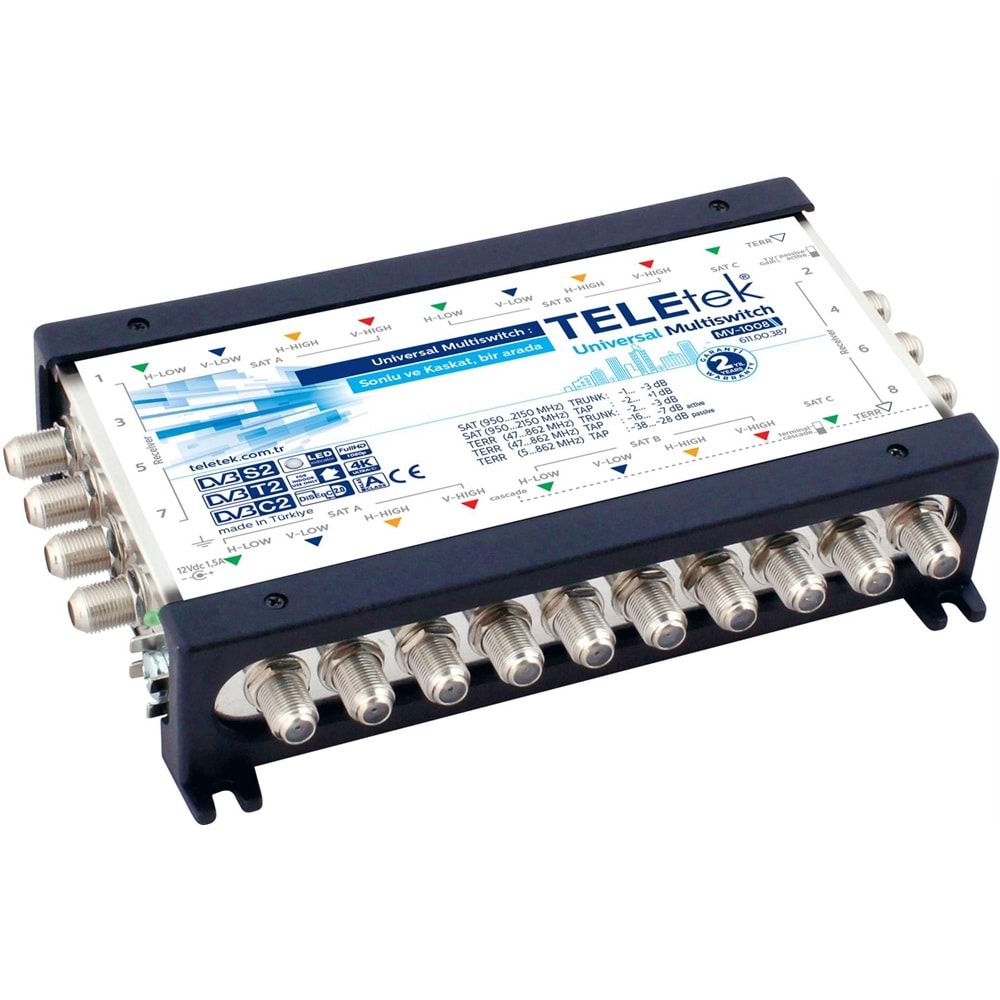 TELETEK 10/8 SONLU-KASKATLI HİBRİT UYDU SANTRAL