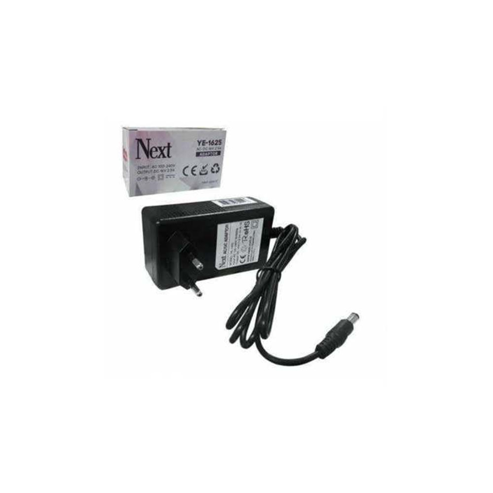 NEXT 16VOLT 2 AMPER PLASTİK KASA PRİZ TİPİ SANTRAL ADAPTÖR 5.5*2.5 UÇ NEXT