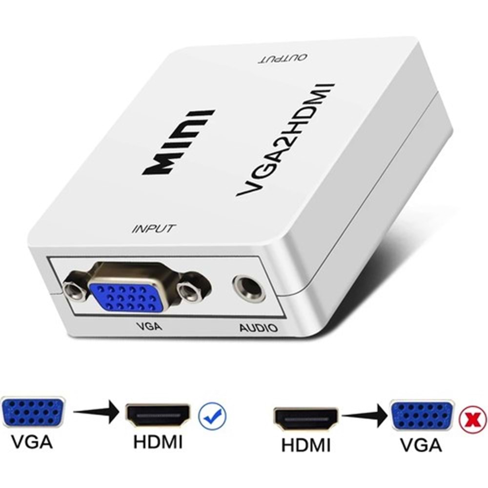 VGA TO HDMI ÇEVİRİCİ GOLDEEX