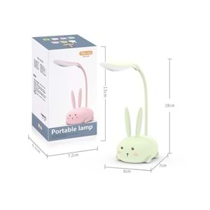 Dekoratif Masa Ve Gece Lambası Usb Şarjlı Tavşan Masa Lambası 06