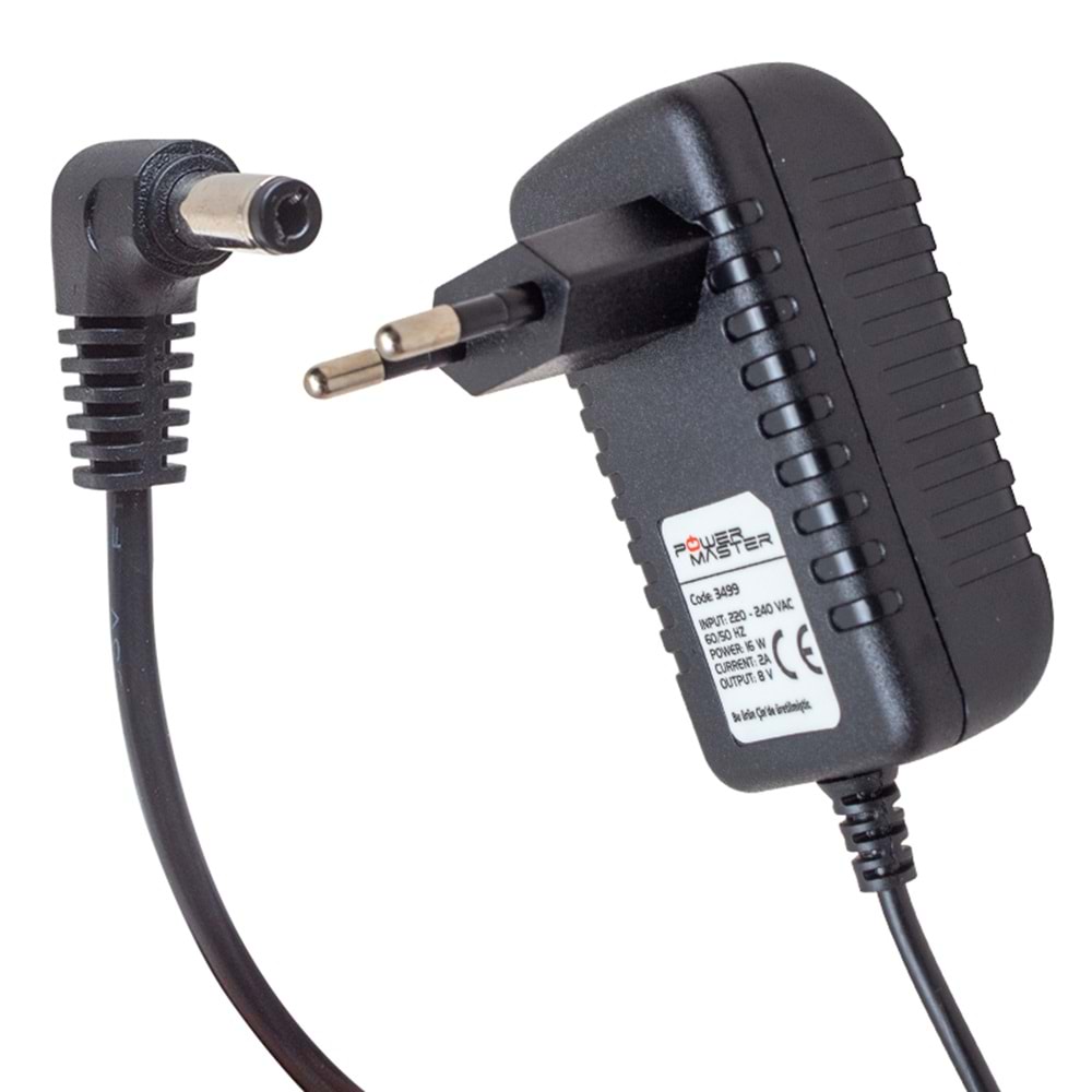 8 VOLT 2 AMPER POS MAKİNESİ ADAPTÖRÜ 5.5*2.5 UÇ