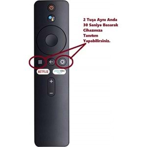 Xiaomi Mi Box S Netfilx/Prime Tuşlu 4K Android Tv Box Kumanda