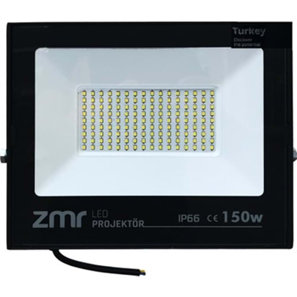 ZMR 150 WATT 6800 LÜMEN IP66 ULTRA SLIM LED PROJEKTÖR BEYAZ 6500K 312/S