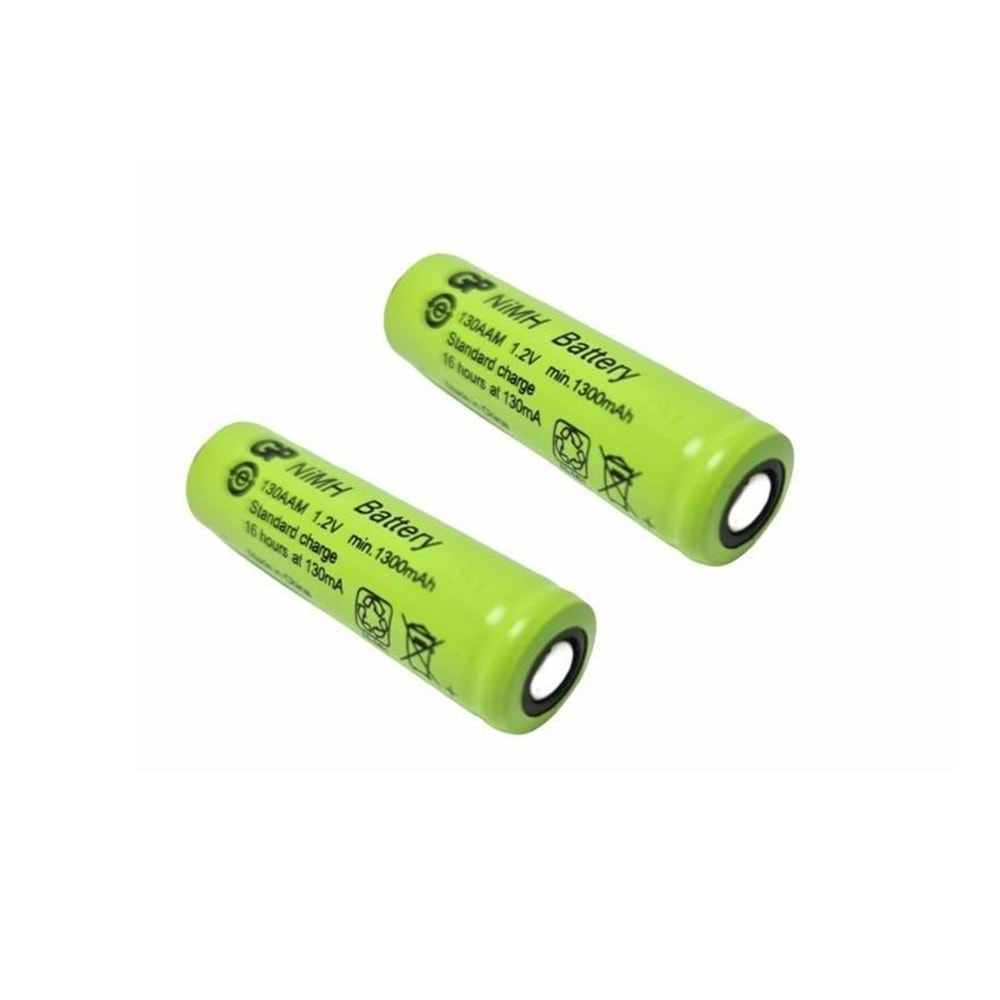 GP 130AAM 1.2V 1300 MAH DÜZ KAFA ŞARJLI KALEM PİL